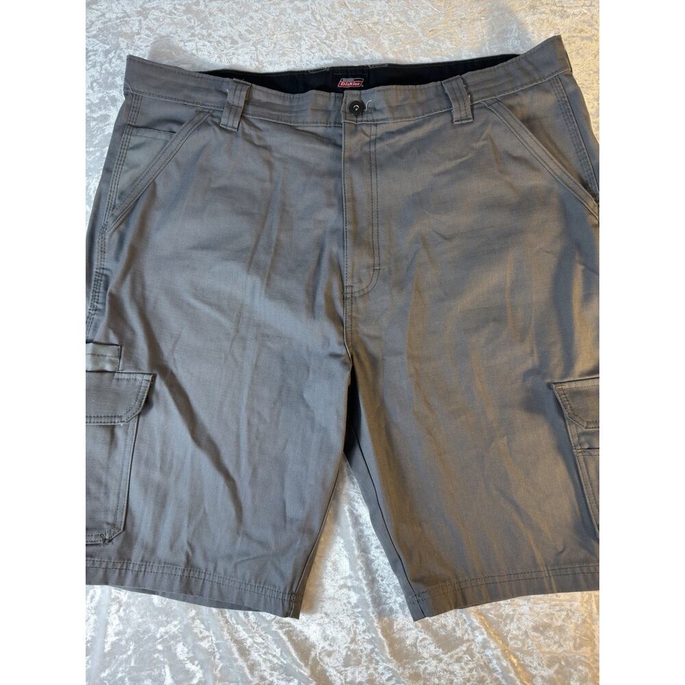 Dickies Cargo Work Shorts Mens 40 Gray Utility Carpenter Ripstop Workwear